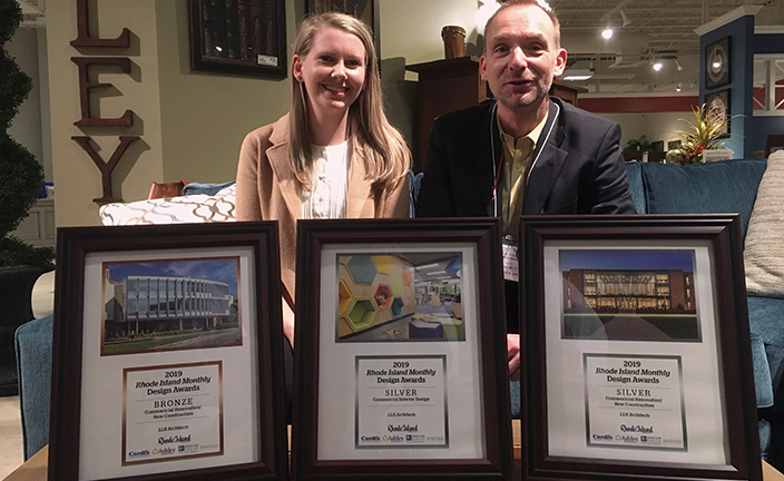 Bethany Burns and Enno Fritsch at Rhode Island Monthly Design Awards