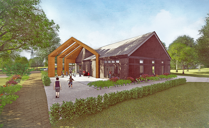 Rendering of Chester Library