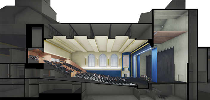 Hope High School Auditorium rendering
