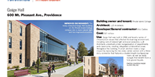 Preview of story on Gaige Hall in Providence Business News