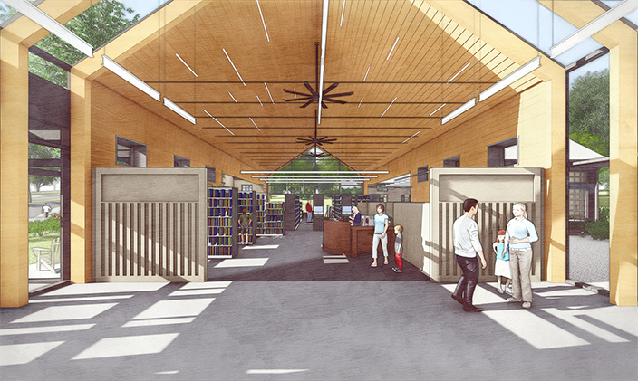 Rendering of Chester Library